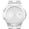Personalized Bold Classic – Icy White Dial, Silver Steel Strap