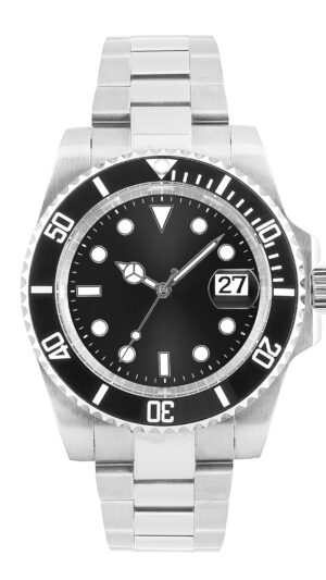 Personalized Diver Signature Pro – Cosmic Black Dial, Steel Strap, Date Magnifier