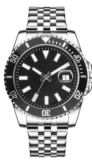 Personalized Diver Signature – Cosmic Black Dial, Jubilee Steel Strap, Date Magnifier