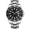 Personalized Diver Signature – Cosmic Black Dial, Steel Strap, Date Magnifier