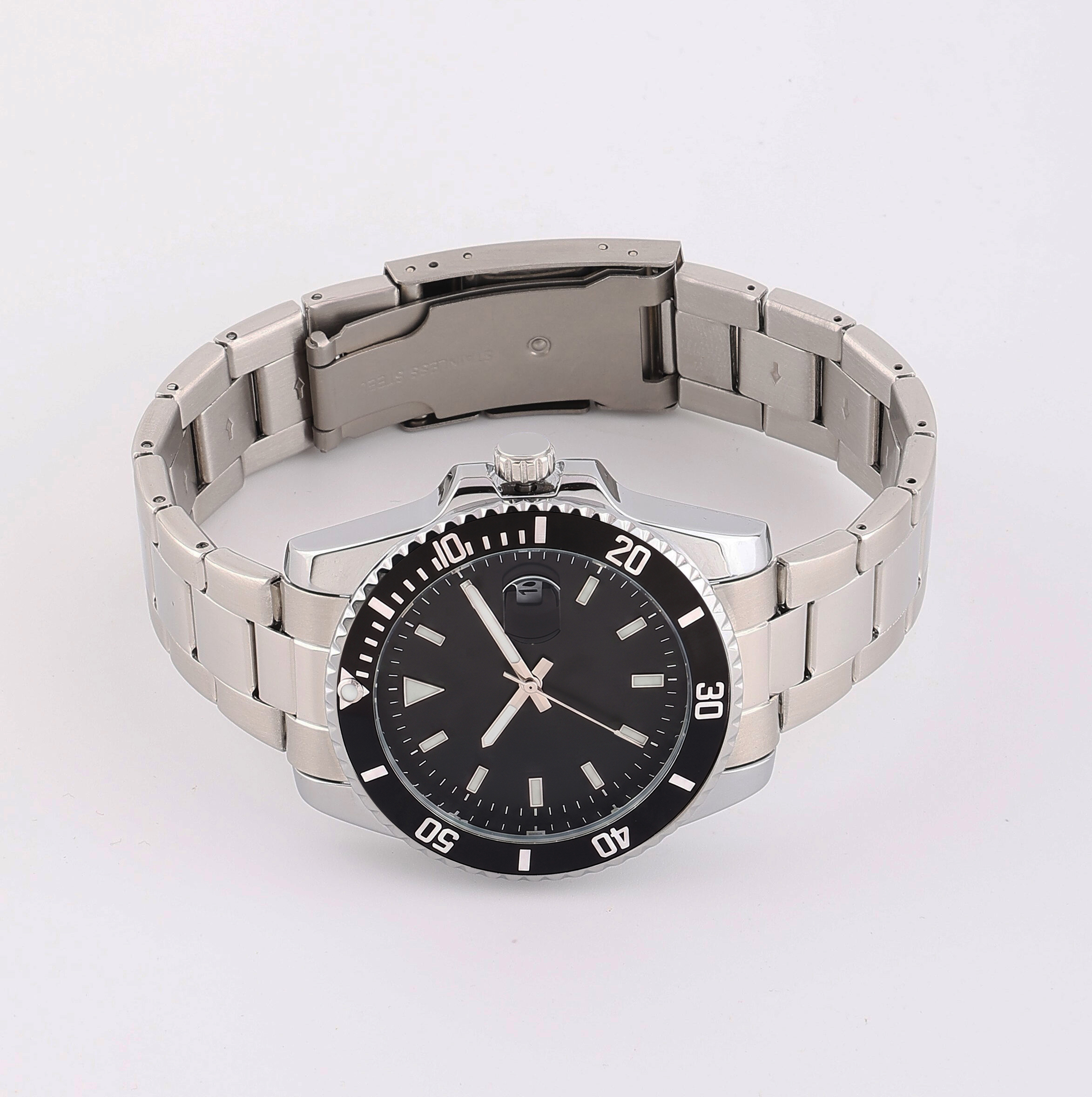 Diver – Cosmic Black Dial, Solid Steel Strap, Date Magnifier - Image 2