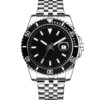 Personalized Diver Signature – Cosmic Black Dial, Jubilee Steel Strap, Date Magnifier