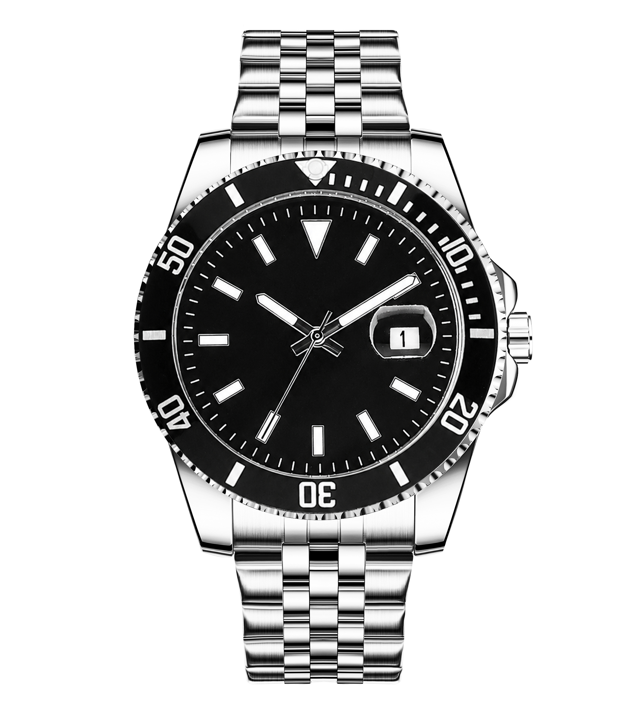 Diver – Cosmic Black Dial, Jubilee Steel Strap, Date Magnifier