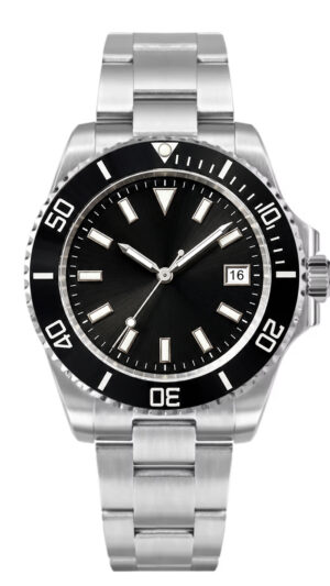 Personalized Diver Signature Pro – Cosmic Black Dial, Solid Steel Strap, Sapphire Crystal